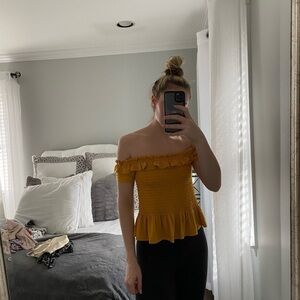 Off the shoulder top- BCBG